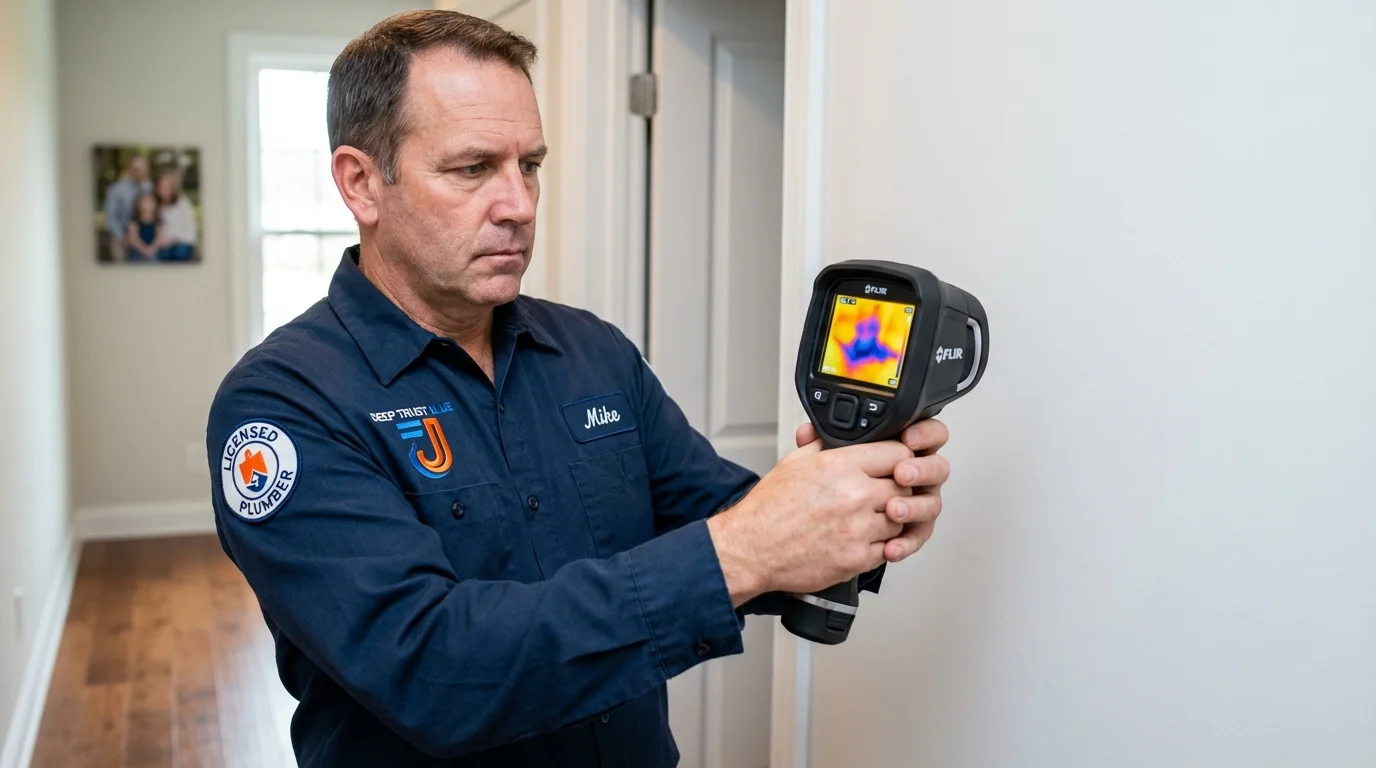 Thermal imaging leak detection by Johns Plumbing LLC in Sussex